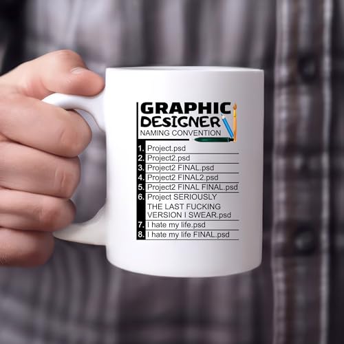 Graphic Designer Naming Convention Funny Gifts | Ceramic Coffee Mug | 11 OZ