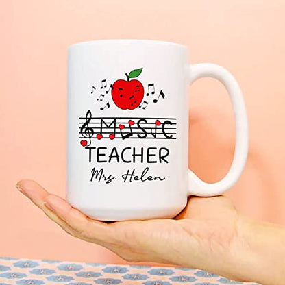 Music Teacher Personalized New Gifts | Customised Coffee Mug | 11 OZ