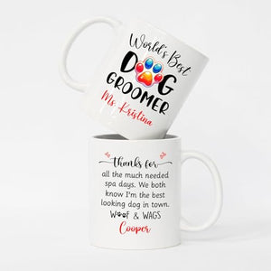 World s Best Dog Groomer Personalized | Customised Coffee Mug | 11 OZ