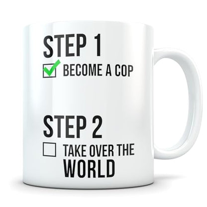 Cop graduation gifts future new police academy | Ceramic Coffee Mug | 11 OZ