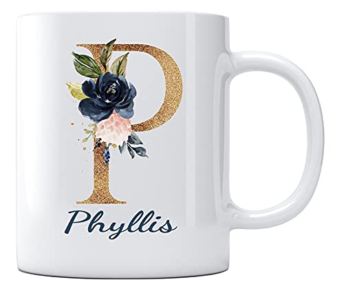 Mothers Day Presents with Name Phyllis Gift | Ceramic Coffee Mug | 11 OZ