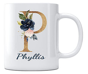 Mothers Day Presents with Name Phyllis Gift | Ceramic Coffee Mug | 11 OZ