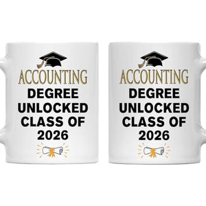 Accounting Degree Unlocked Class of 2026 | Ceramic Coffee Mug | 11 OZ