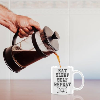 Golf Gifts for Men Golfers with Handle Novelty | Ceramic Coffee Mug | 11 OZ