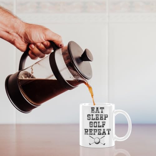 Golf Gifts for Men Golfers with Handle Novelty | Ceramic Coffee Mug | 11 OZ