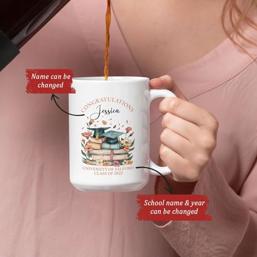 Personalized Name And Year Congratulations | Customised Coffee Mug | 11 OZ