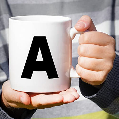Initial A-Z Alphabet Monogrammed Funny | Ceramic Coffee Mug | 11 OZ
