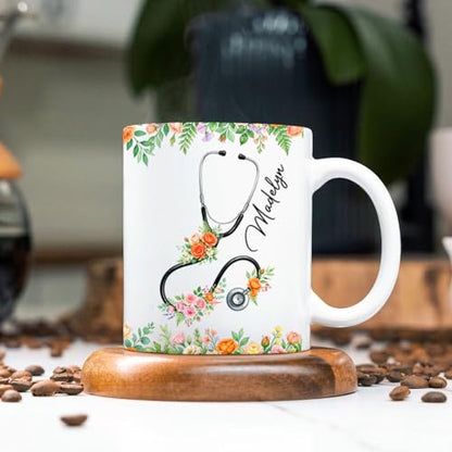 Custom Name Nurse Accent Personalized | Customised Coffee Mug | 11 OZ
