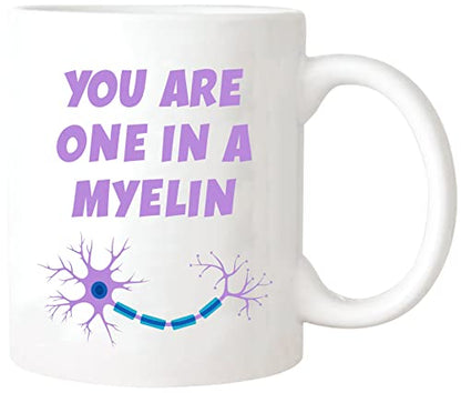Nomkat-Neurology You Are One In A Myelin | Ceramic Coffee Mug | 11 OZ
