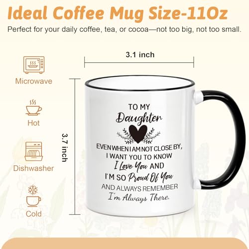Daughter Gifts from Mom Dad Mothers Day for | Ceramic Coffee Mug | 11 OZ