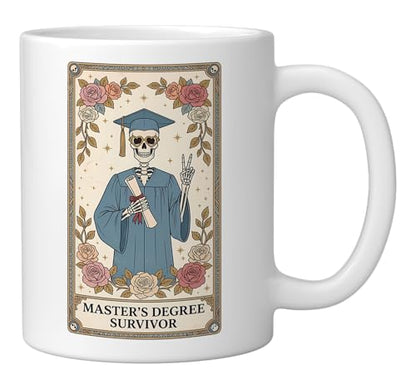 Master s Degree Survivor 2026 Gothic Tarot | Ceramic Coffee Mug | 11 OZ