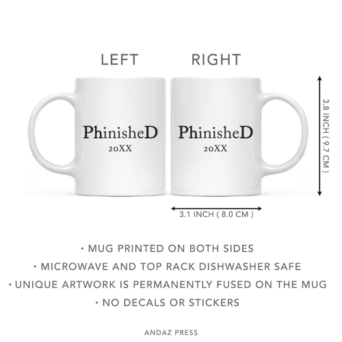 Graduation Gift Phinished 2026 1-Pack Includes | Ceramic Coffee Mug | 11 OZ