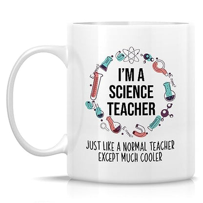 Funny Science Teacher Gift Cool STEM Thank-you | Ceramic Coffee Mug | 11 OZ