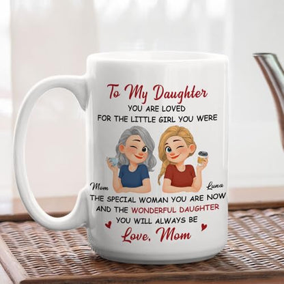 Wrappiness Personalized Daughter from Mom | Customised Coffee Mug | 11 OZ