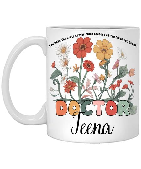 Doctor Personalized Teena Gifts for Doctors | Customised Coffee Mug | 11 OZ