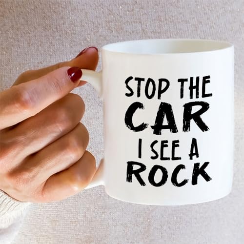 Funny Rockhounding I See A Rock or Humorous | Ceramic Coffee Mug | 11 OZ