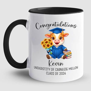 Personalized Name School Class Cow | Customised Coffee Mug | 11 OZ