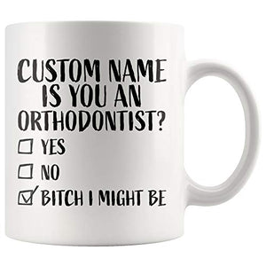 Personalized Orthodontist Gift Graduation | Customised Coffee Mug | 11 OZ