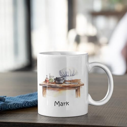 Personalized A Chef In His Kitchen | Customised Coffee Mug | 11 OZ