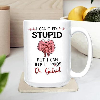 Personalized Gastroenterologists I Fix | Customised Coffee Mug | 11 OZ