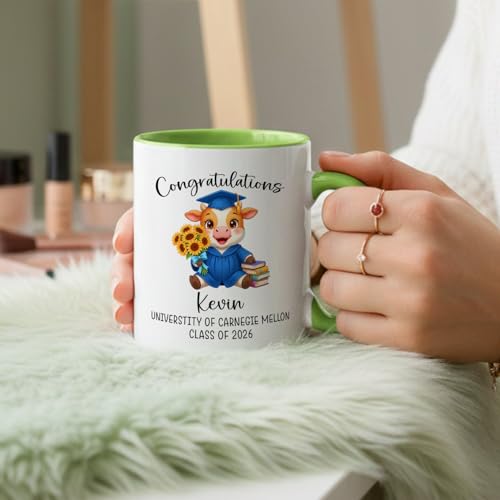 Personalized Name School Class Cow | Customised Coffee Mug | 11 OZ