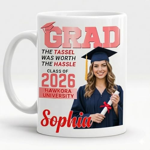 Hyturtle Personalized Graduation 2026 Gift | Customised Coffee Mug | 11 OZ