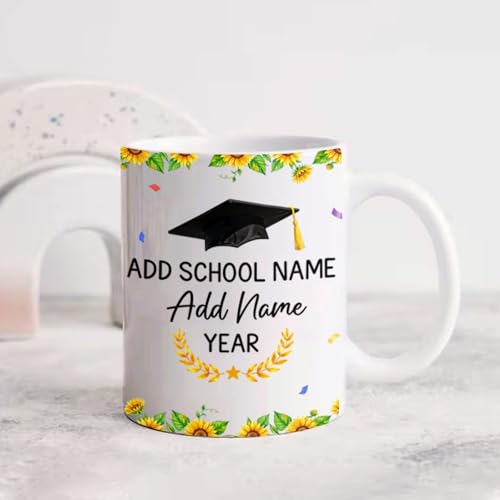Personalized Congratulations Graduates | Customised Coffee Mug | 11 OZ