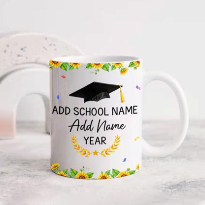 Personalized Congratulations Graduates | Customised Coffee Mug | 11 OZ