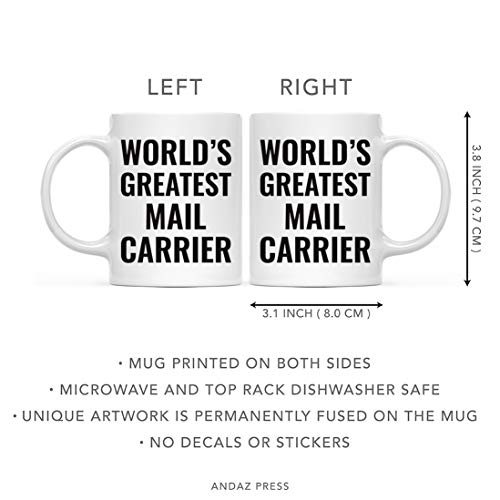 Gift for Men or Women World s Greatest Mail | Ceramic Coffee Mug | 11 OZ