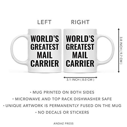 Gift for Men or Women World s Greatest Mail | Ceramic Coffee Mug | 11 OZ