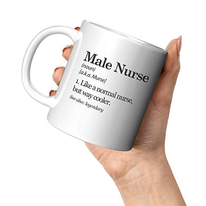 Male Nurse Definition Murse Like A Normal But | Ceramic Coffee Mug | 11 OZ