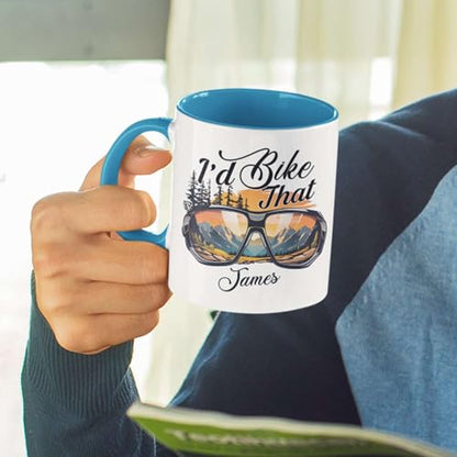 Customized Name I d Bike That Personalized | Customised Coffee Mug | 11 OZ