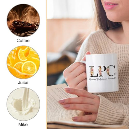 XQLZY LPC Licensed Professional Counselor | Ceramic Coffee Mug | 11 OZ