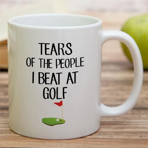 Funny Golfer Tears Of The People I Beat At | Ceramic Coffee Mug | 11 OZ
