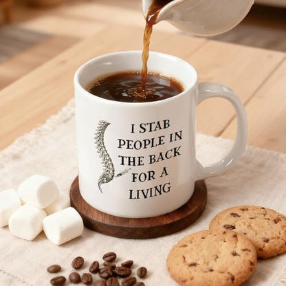 I Stab People In The Back For A Living Sarcasm | Ceramic Coffee Mug | 11 OZ