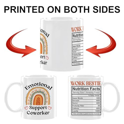 Emotional Support Office Coworker Gifts for | Ceramic Coffee Mug | 11 OZ