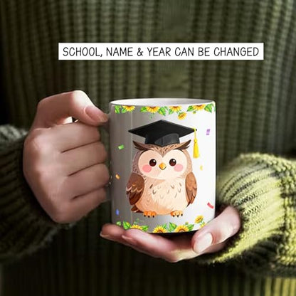 Personalized Owl College Student Accent for | Customised Coffee Mug | 11 OZ