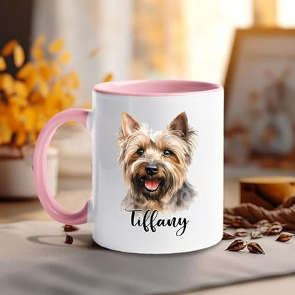 Personalized Yorkshire Dogs Accent Unique | Customised Coffee Mug | 11 OZ