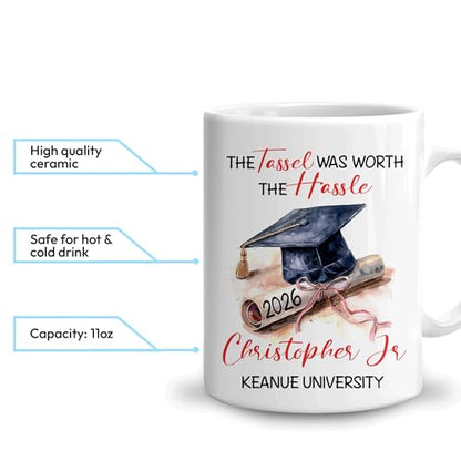 Hyturtle Personalized Graduation 2026 for | Customised Coffee Mug | 11 OZ