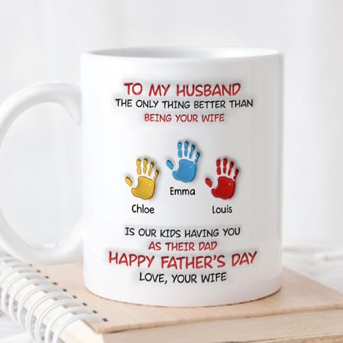 Fathers Day Funny Gift for Husband from Wife | Ceramic Coffee Mug | 11 OZ