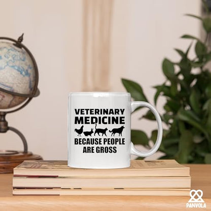 Veterinary Medicine Because People Are Gross | Ceramic Coffee Mug | 11 OZ