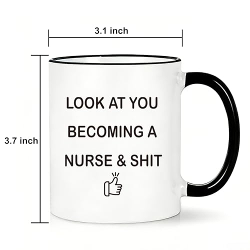 Funny Nurse Gifts for Women Nursing Student | Ceramic Coffee Mug | 11 OZ