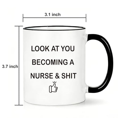 Funny Nurse Gifts for Women Nursing Student | Ceramic Coffee Mug | 11 OZ