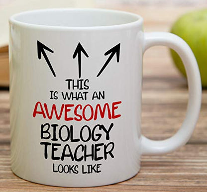 Funny This is What an Awesome Biology Teacher | Ceramic Coffee Mug | 11 OZ
