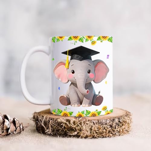 Personalized School Name Year Elephant | Customised Coffee Mug | 11 OZ
