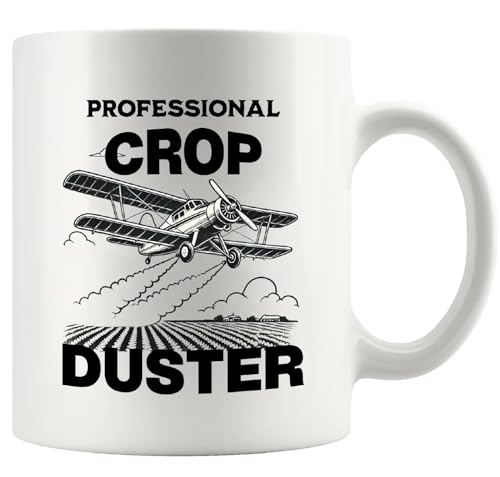 Professional Crop Duster Farmer Gifts Farming | Ceramic Coffee Mug | 11 OZ