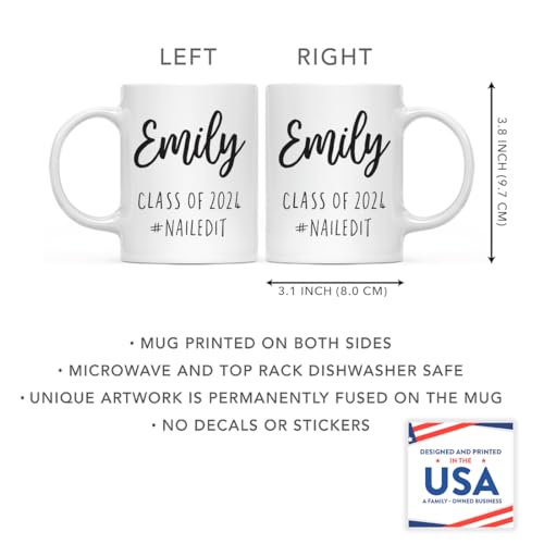 Personalized Custom Graduation Gift Emily | Customised Coffee Mug | 11 OZ
