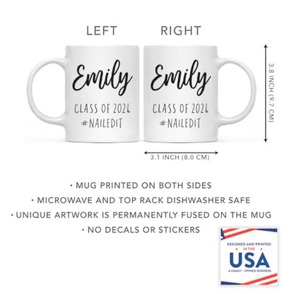 Personalized Custom Graduation Gift Emily | Customised Coffee Mug | 11 OZ