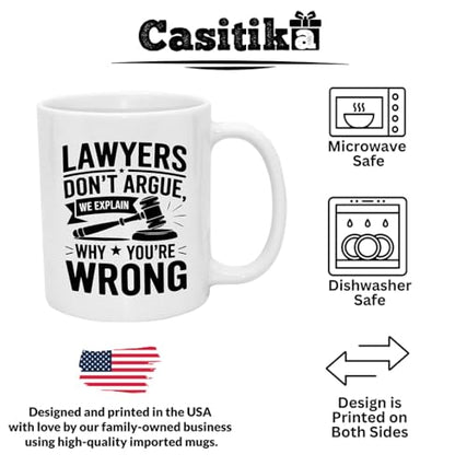 Law School Gifts for Future Attorneys Funny | Ceramic Coffee Mug | 11 OZ