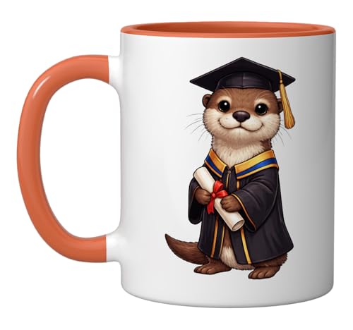 Cute Otter Graduation Achievement | Ceramic Coffee Mug | 11 OZ
